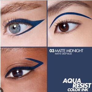Makeup Forever Aqua Resist Waterproof Liquid Eyeliner in Matte Midnight BNIB